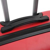 VidaXL Koffer met slot 3 pcs rood 50 x 31 x 78 cm abs kunststof - thumbnail