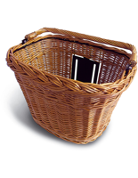 Basil bremen wicker kf - fietsmand - voorop - natuur - thumbnail