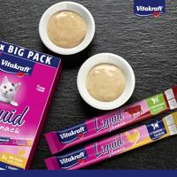 VITAKRAFT Cat Liquid-Snack with beef and chicken - Kattensnoepje - 16 x 15g - thumbnail