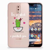 Nokia 4.2 Telefoonhoesje met Naam Cactus Glad - thumbnail