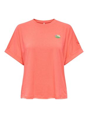 Only Onlminna S/s Top Cs Pr Jrs T-shirts Fiery Coral