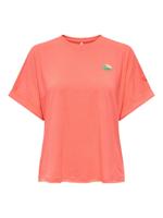 Only Onlminna S/s Top Cs Pr Jrs T-shirts Fiery Coral - thumbnail
