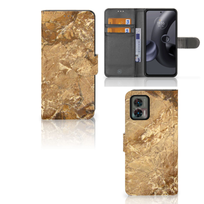 Motorola Edge 30 Neo | Bookcase | Marmer Creme