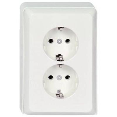 ELSO stopcontact 515514 2-voudig 16A RENOVATIE zuiver wit Meerdere kleuren 1 stuk(s)