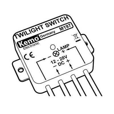 Kemo M197 Schemerschakelaar Module 12 V/DC, 24 V/DC