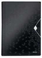 Projectmap Leitz WOW voor A4 6 vaks PP zwart - thumbnail