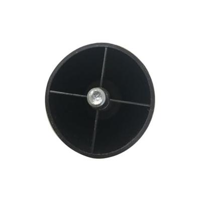 Meubelpoot zwart rond Ø 5 cm en hoogte 8,5 cm van kunststof (M8)