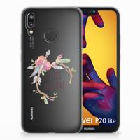 Huawei P20 Lite Telefoonhoesje met Naam Boho Text - thumbnail