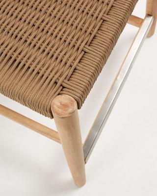Kave Home Barkruk 'Nina' kleur Beige (zithoogte 62cm) Kave Home Barkruk 'Nina' kleur Beige (zithoogte 62cm)