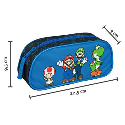 Undercover Etui super mario blauw met rits
