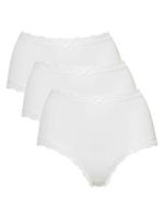 Nina von C 3-pack dames Taille slips - Kanten modal dames onderbroek - Katoenen kruisje - thumbnail