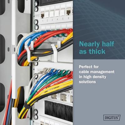 Digitus DK-1632-A-010S-Y RJ45 Netwerkkabel, patchkabel CAT 6A F/FTP 1 m Geel Kleurcodering, Afgeschermd, Meerdradig, Met anti-kniktule 1 stuk(s) - thumbnail