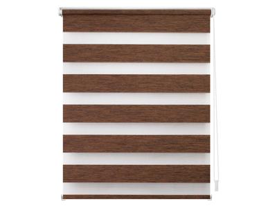 Lichtblick Duo rolgordijn Klemmfix (Donkerbruin, 90 x 220 cm)