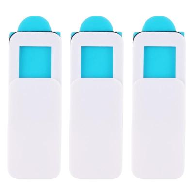 3 stuks universeel ultradun ontwerp rechthoek WebCam cover camera cover voor desktop laptop Tablet telefoons (wit)