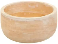 Mcollections schaal terracotta 38x20 cm whitewash - thumbnail