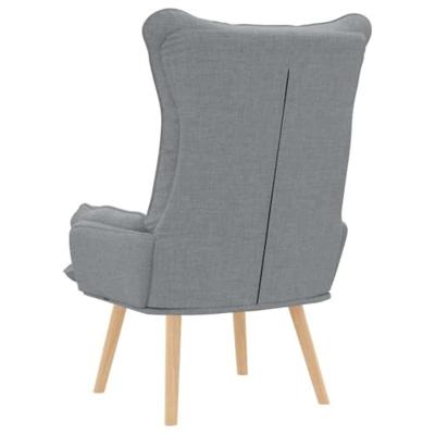 Fauteuil Lichtgrijs 69 x 74 x 93 cm Stof