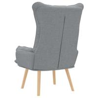 Fauteuil Lichtgrijs 69 x 74 x 93 cm Stof - thumbnail