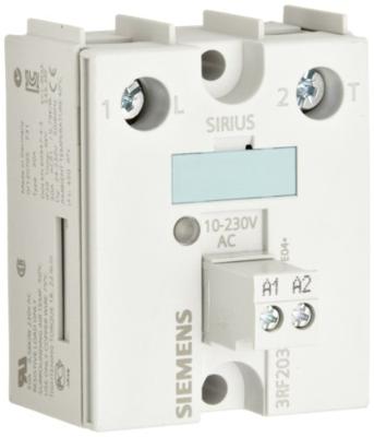 Siemens Halfgeleiderrelais 3RF20301AA22 30 A Schakelspanning (max.): 230 V/AC Schakelend bij overbelasting 1 stuk(s) Siemens Halfgeleiderrelais 3RF20301AA22 30 A Schakelspanning (max.): 230 V/AC Schakelend bij overbelasting 1 stuk(s)