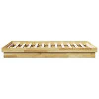 Bedframe zonder matras 120x190 cm massief hout eiken - thumbnail