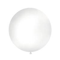 Mega Ballon Pastel Wit (100 cm) - thumbnail