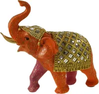 Werner Voss ornament polyresin olifant 23.5x10.5x23cm roze - thumbnail