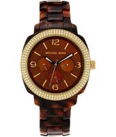 Horlogeband Michael Kors MK5086 Kunststof/Plastic Bruin 18mm Horlogeband Michael Kors MK5086 Kunststof/Plastic Bruin 18mm