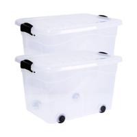 Siena HOME Opbergdoos Anzio Transparant 20 l (b x h x d) 450 x 250 x 335 mm 2 stuk(s) - thumbnail