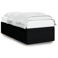 Bedframe zonder matras 90x190 cm stof zwart - thumbnail