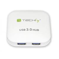 TECHly IUSB3-HUB4-WH 1+4 poort 3.2 Gen 1-hub (USB 3.0) wit - thumbnail