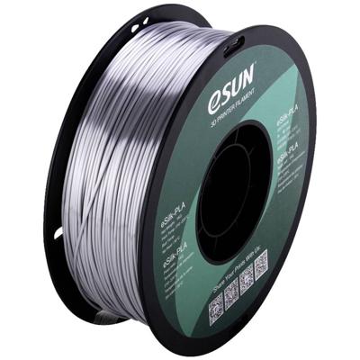 ESUN ePLA-Silk Silver Filament PLA kunststof 1.75 mm 1 kg Zilver (metallic) 1 kg ESUN ePLA-Silk Silver Filament PLA kunststof 1.75 mm 1 kg Zilver (metallic) 1 kg