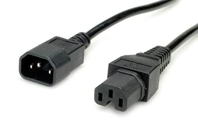 VALUE Stroomkabel IEC320/C14 male - C15 female, H05RN-F, zwart, 1,8 m