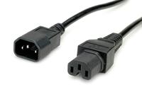 VALUE Stroomkabel IEC320/C14 male - C15 female, H05RN-F, zwart, 1,8 m - thumbnail