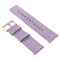 Canvas nylon bandje Fitbit Versa 1 / 2 & Lite - Paars - thumbnail