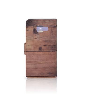Samsung Galaxy A3 2016 Book Style Case Old Wood
