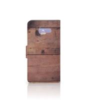 Samsung Galaxy A3 2016 Book Style Case Old Wood - thumbnail