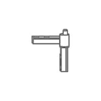 GU scharnier raamdeel Contura draairichting 2 6-28698r/2 - thumbnail