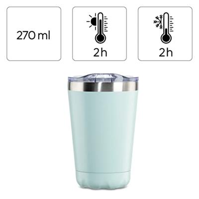 Xavax Thermosbeker 270 Ml Isolerende Beker Met Drinkopening Pastelblauw Xavax Thermosbeker 270 Ml Isolerende Beker Met Drinkopening Pastelblauw