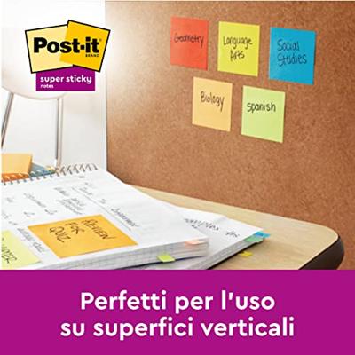 Post-it Super Sticky Z-notes dispenser, beer, voor ft 76 x 76 met 1 blok van 90 blaadjes blauw - thumbnail