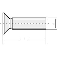 TOOLCRAFT 839910 Verzonken schroeven M2.5 8 mm T DIN 965 RVS A2 20 stuk(s) - thumbnail