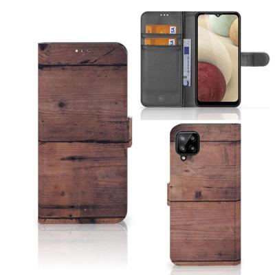 Samsung Galaxy A12 | Book Style Case | Old Wood Samsung Galaxy A12 | Book Style Case | Old Wood
