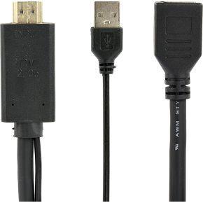 Actieve 4K HDMI naar DisplayPort-adapter, zwart