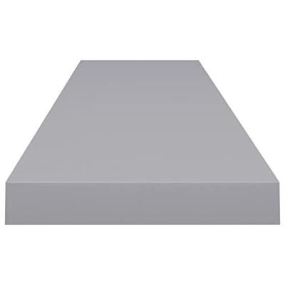Wandschap zwevend 120x23,5x3,8 cm MDF grijs
