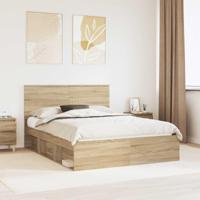 Bedframe Sonoma Eiken 150 x 200 cm Massief grenenhout - thumbnail