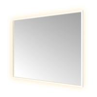 Hotbath &More Mirrors Square LED Badkamerspiegel - Rechthoek - 80 x 100 cm - Mat Wit - thumbnail