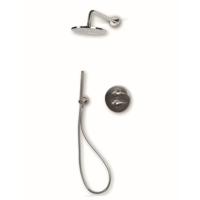 Regendoucheset Inbouw Bongio Squadra met Thermostaatkraan, Douchearm en Handdoucheset RVS Bongio - thumbnail