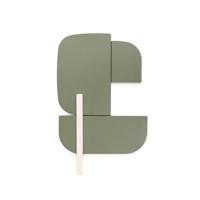 Kave Home Wandpaneel 'Danei' 50 x 30cm, kleur Groen/Wit - thumbnail