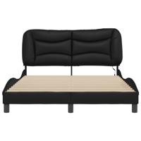 Bedframe met LED zonder matras "Hvar" zwart 120x200 cm - thumbnail