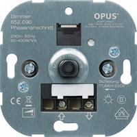 Opus gloeilampen draaidimmer met druk-wisselschakelaar en schroefklemmen 60-600W - thumbnail
