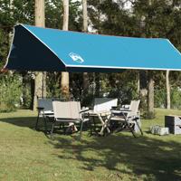 VidaXL Kampeerluifel waterdicht 500x294 cm blauw - thumbnail