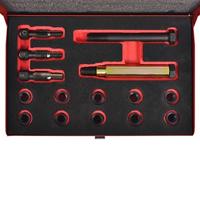 Gloeibougie draad reparatie set M10 x 1,0 mm 15-delig - thumbnail